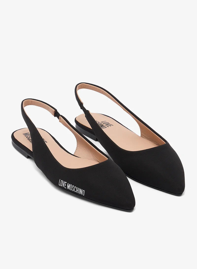 Love Moschino  Rubber Logo Ballerinas for Women | Best Price UAE